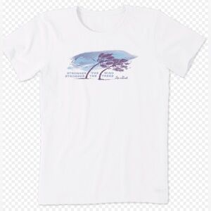 EUC- Life is Good ‘Stronger the Wind, Stronger the Trees’ Crusher Tee Shirt